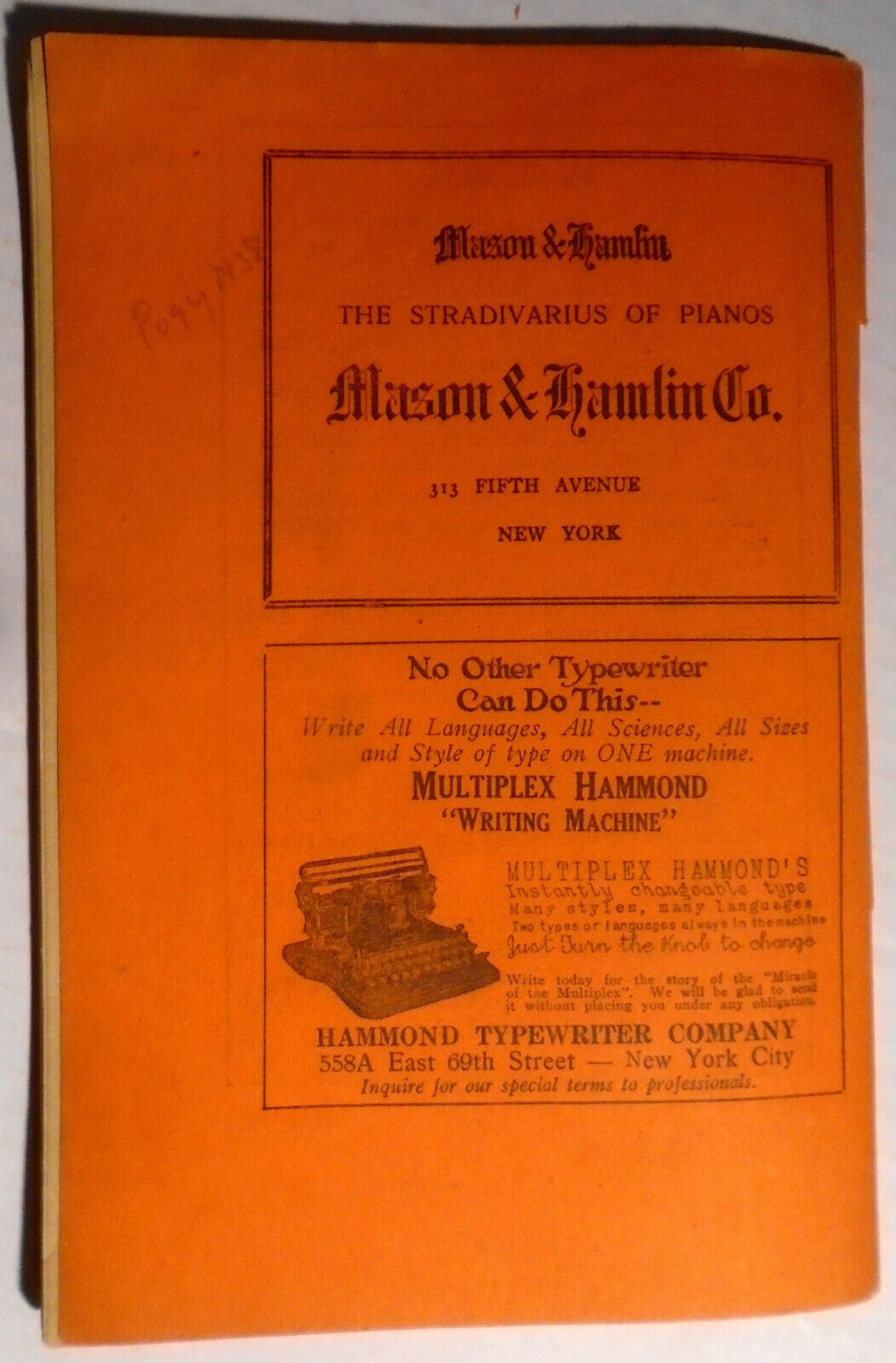The Little Review, August 1918. Henry James Number, Ezra Pound, T. S. Eliot.