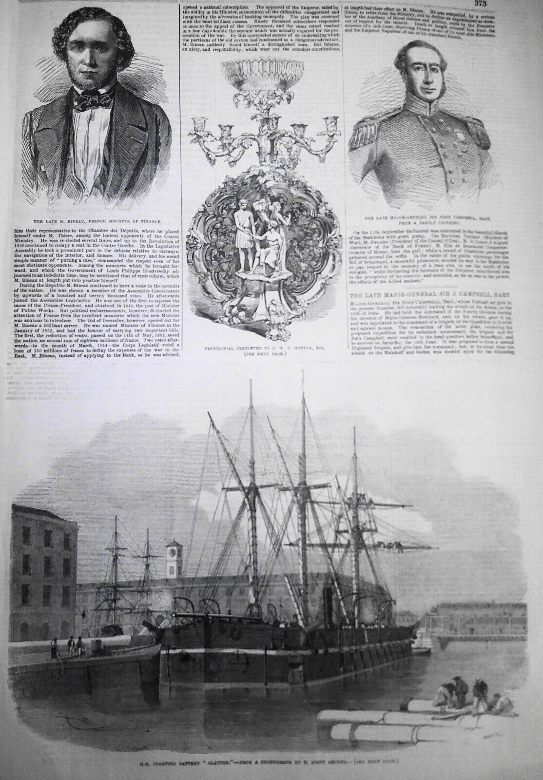 Illustrated London News Sept. 29, 1855 - Fall of Sebastopol; Glatton Battery etc