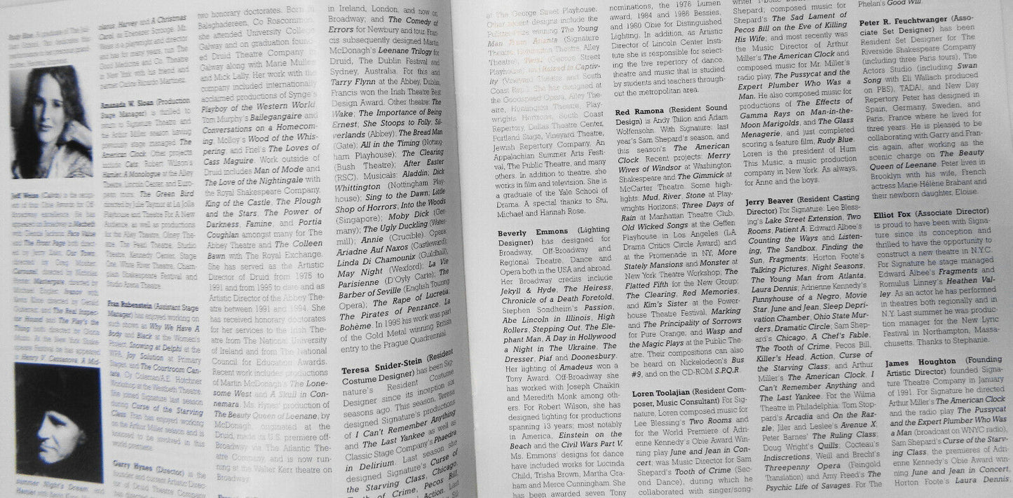 Peter Falk in MR. PETERS' CONNECTIONS, by Arthur Miller - SOUVENIR PROGRAM, 1998