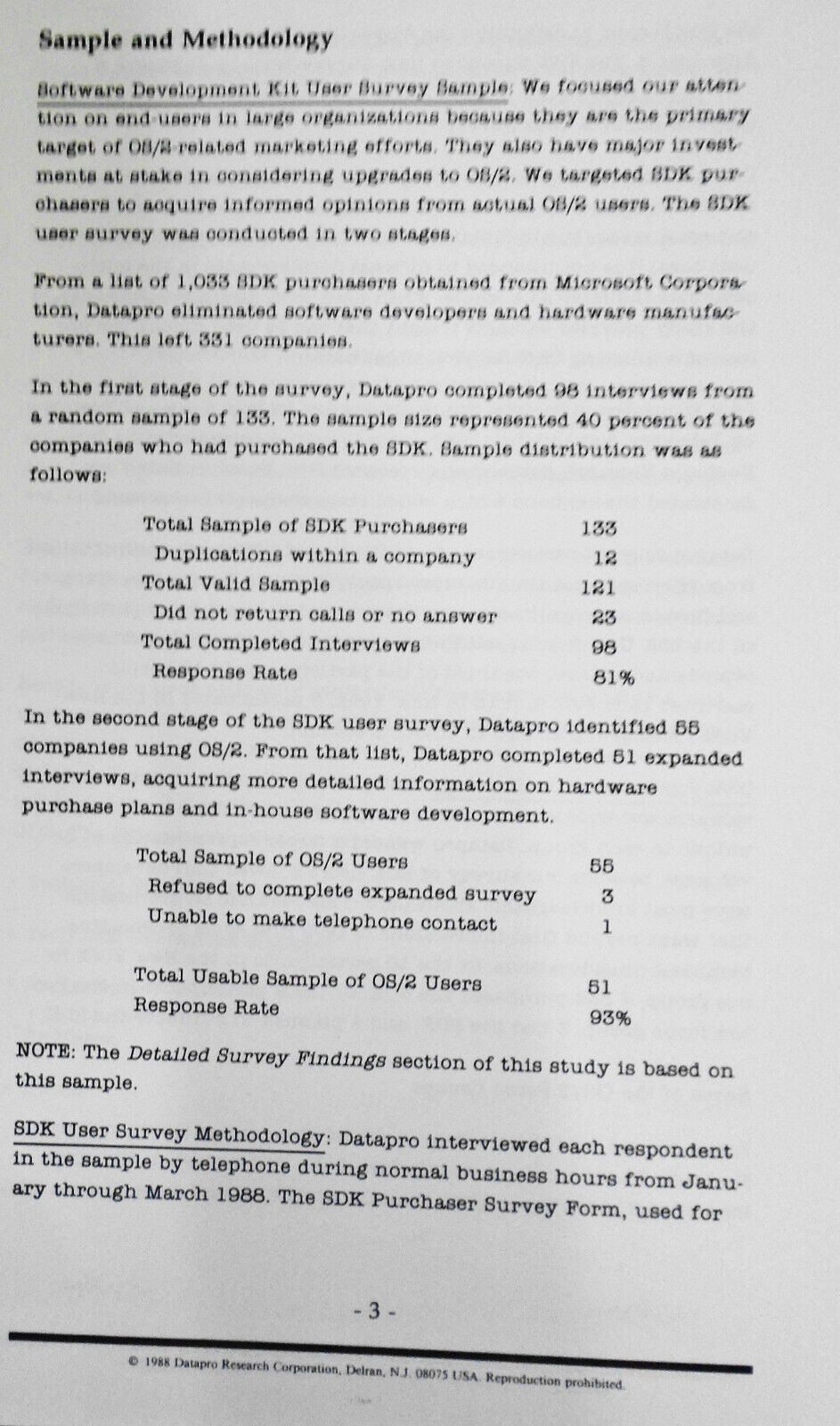 An Inside View of OS/2 - Datapro Market Study, 1988