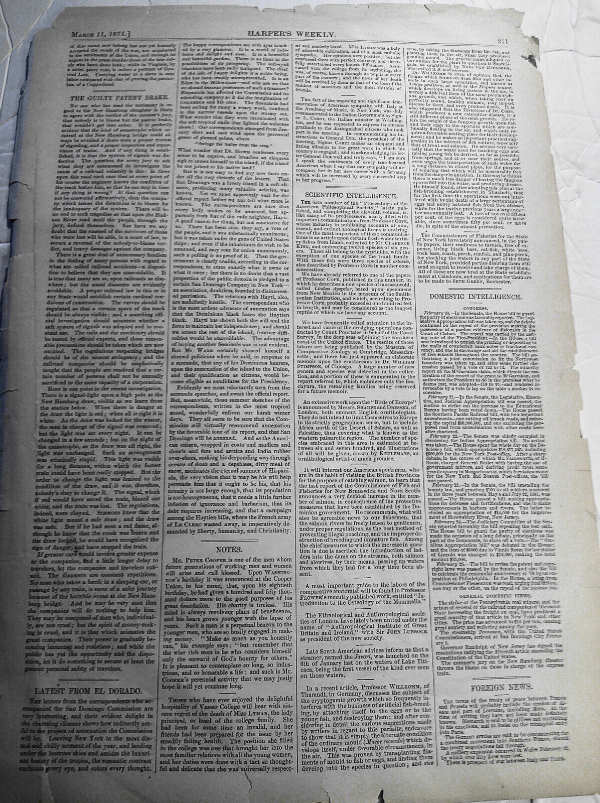 The Joint High Commission - Peace to Justice : "After You, Madame" 1871 print