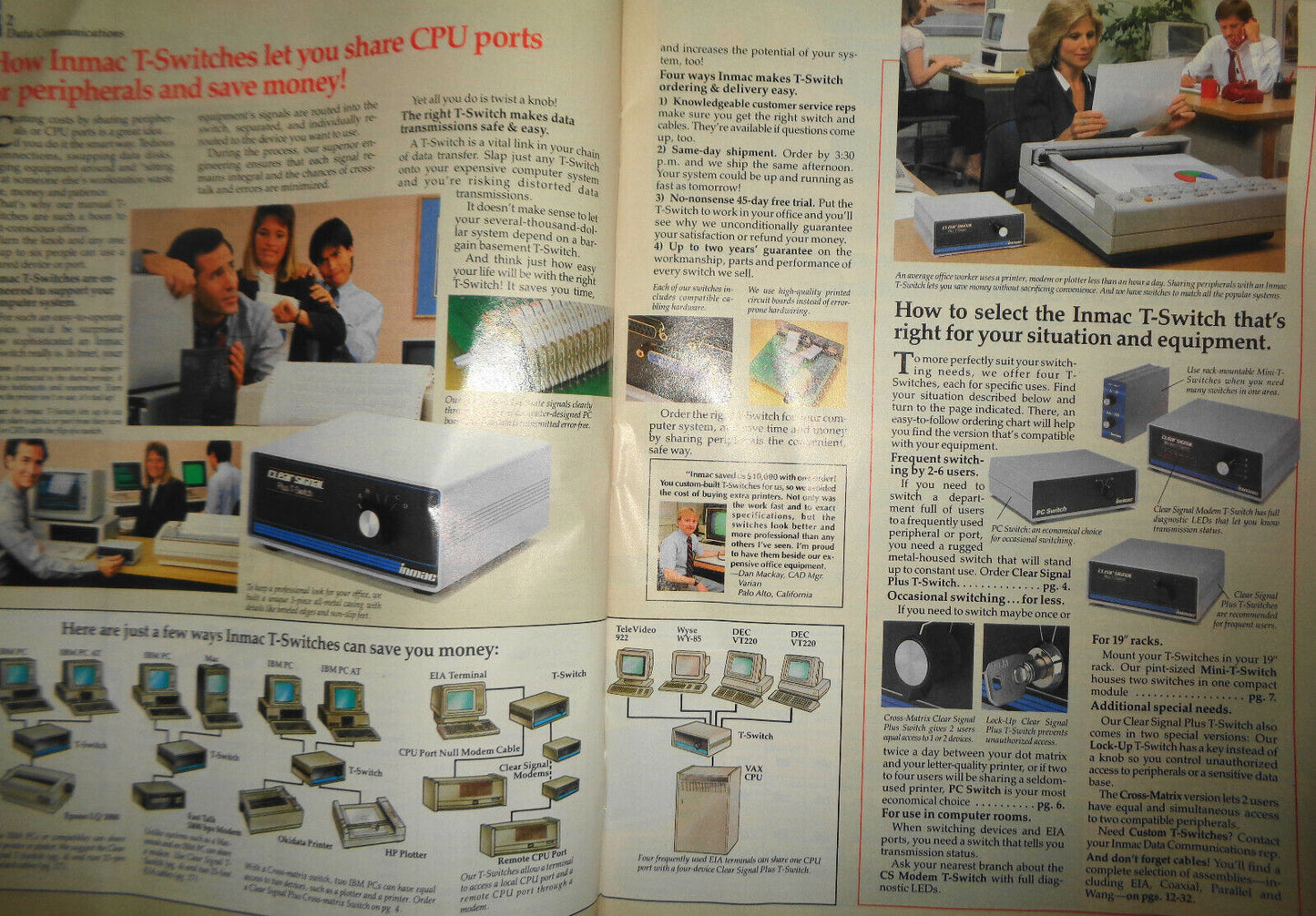 Vintage Inmac computer accessories catalog - 1980s