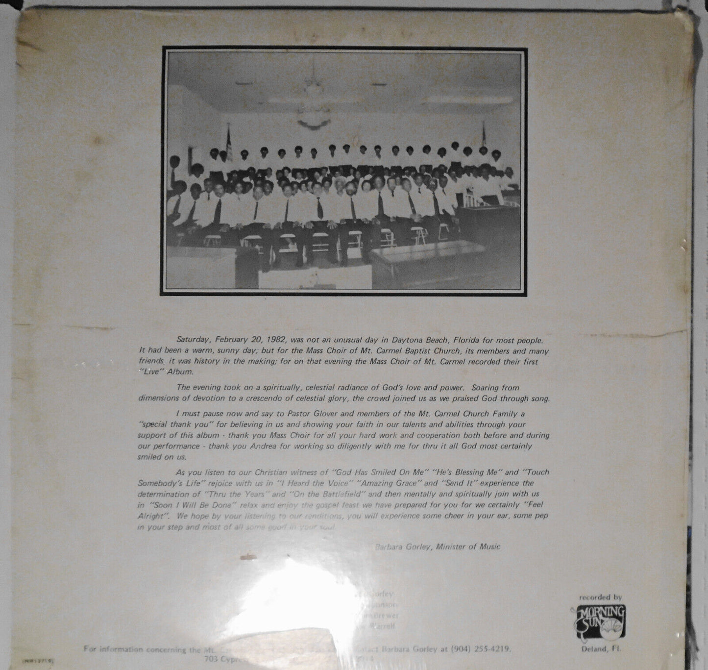 Mt. Carmel Baptist Church Mass Choir : Live In Concert - 2 LP Set ***SEALED***