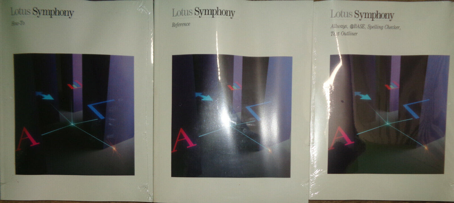 Lotus Symphony, Release 2.2, 1990. Dual media 5.25 & 3.5 inch. Complete, unused