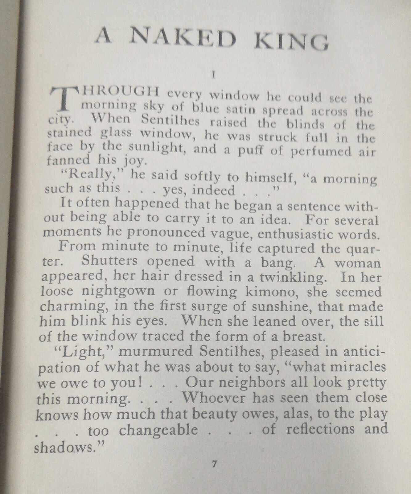 A Naked King, by Albert Ades 1924 First edition translated by Joseph T. Shipley