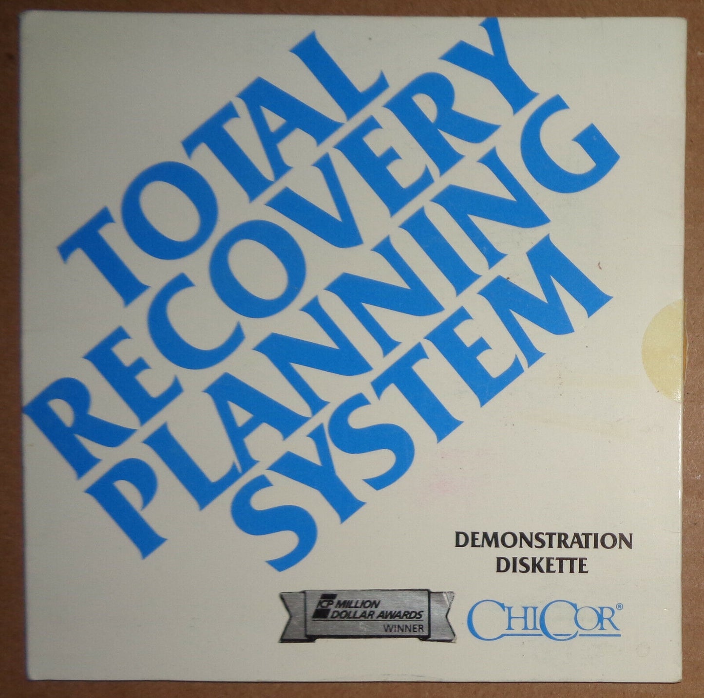 ChiCor Total Recovery Planning System - Demonstration Diskette 1989 for IBM PC