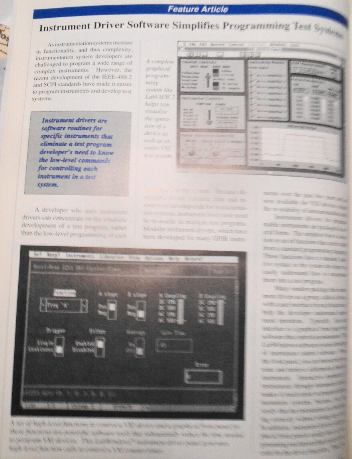Instrumentation Newsletter, by National Instruments - August 1990, Vol. 2, N. 3