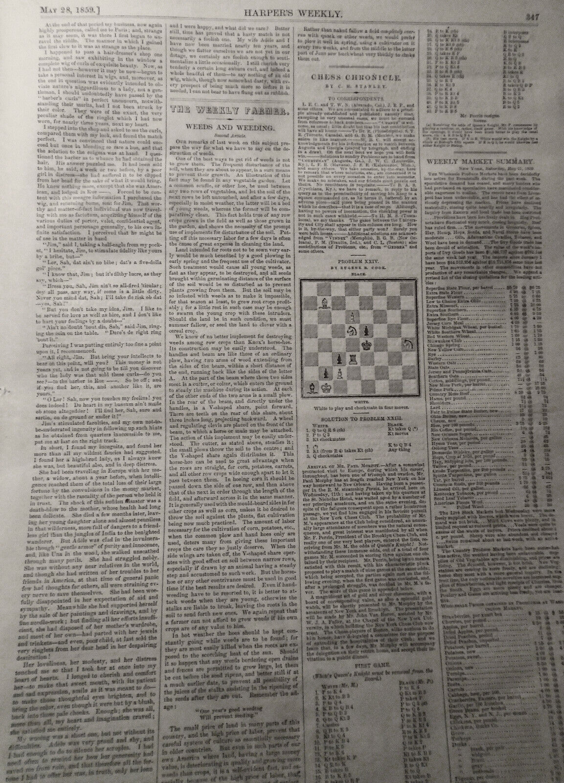 Harper's Weekly - Original May 28, 1859 : Abolitionists In Council /Map Of Italy