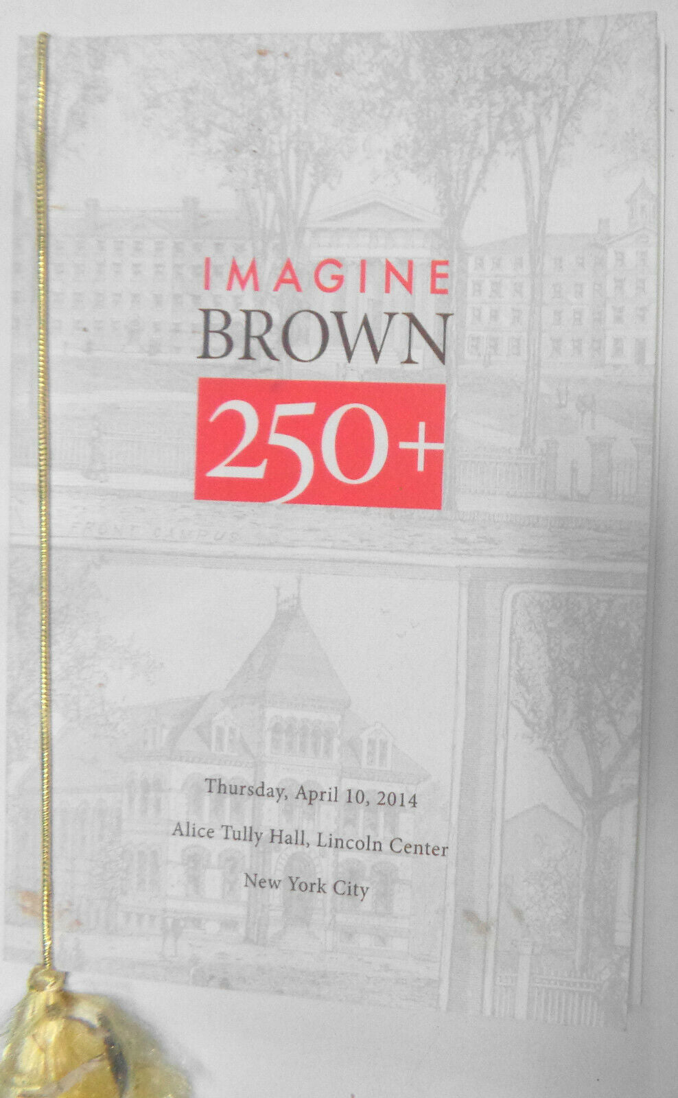 Celebrating Brown University's 250th Anniversary - Souvenir Program, 2014