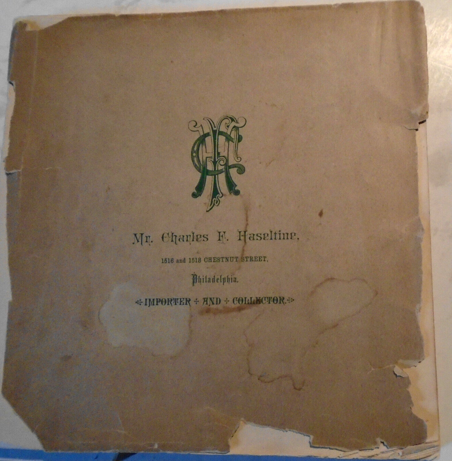 1886 Catalogue Of Great Collection Of Paintings Belonging To Charles Haseltine