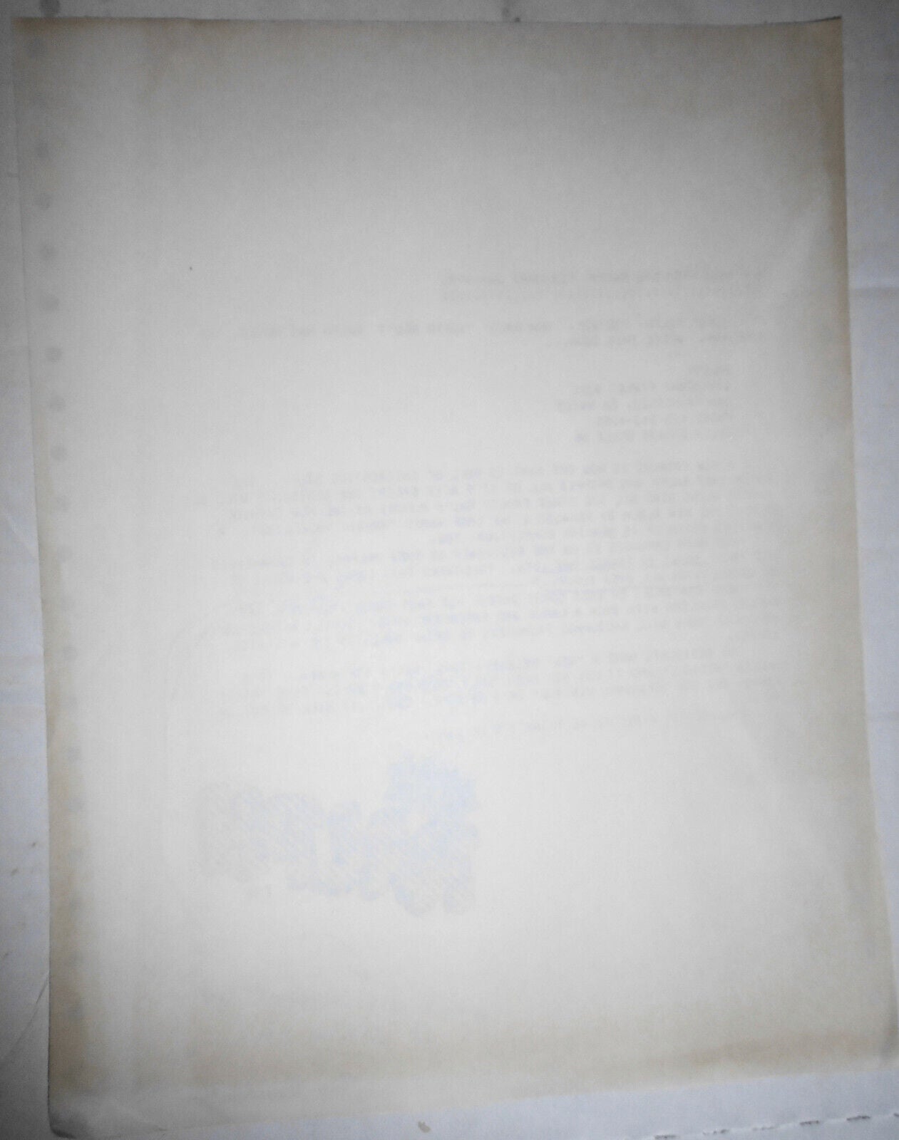 Hardy Fox inscribed press release, 1983 - SIGNED "The Residents"