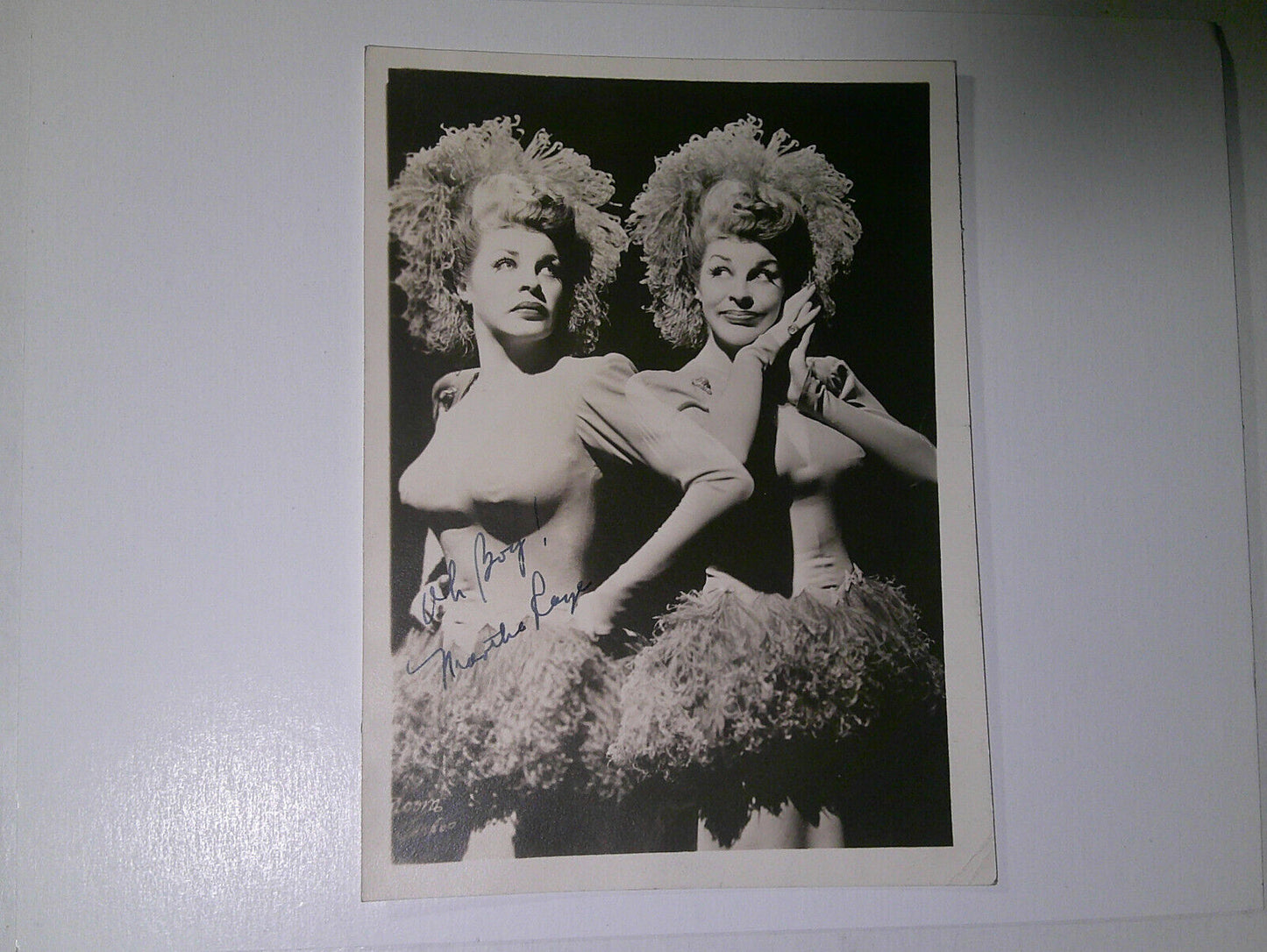 Martha Raye original SIGNED Photo 7"x5"