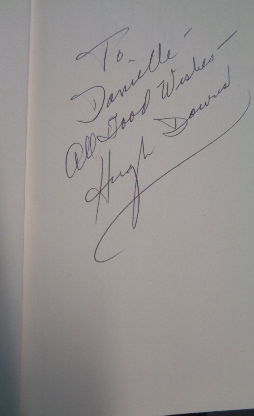 Hugh Downs : Fifty to Forever - SIGNED / INSCRIBED First Edition. 1994 Fine/Fine