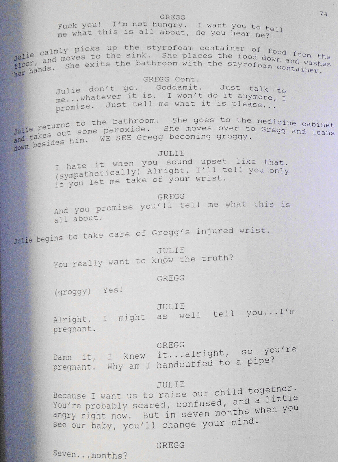Burn For You, an original screenplay by N. K. Eskridge & Thomas DeHaven