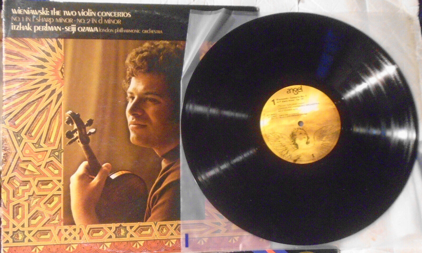 Itzhak Perlman : 3 LPs lot : Wieniawski, Chausson, Beethoven - Violin concertos