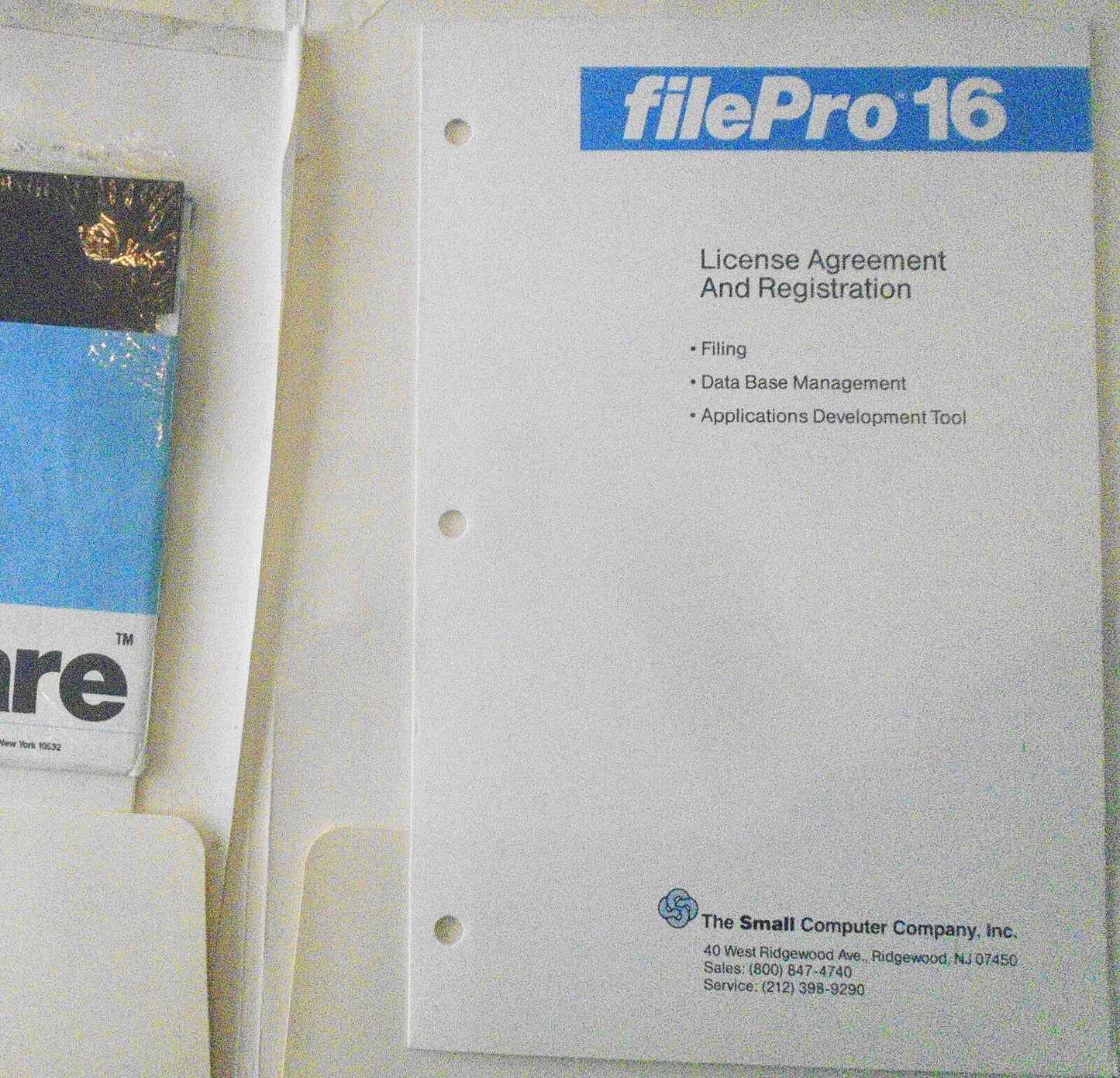 1987 fPTransfer for filePro / Profile files - User Guide & MSDOS software.