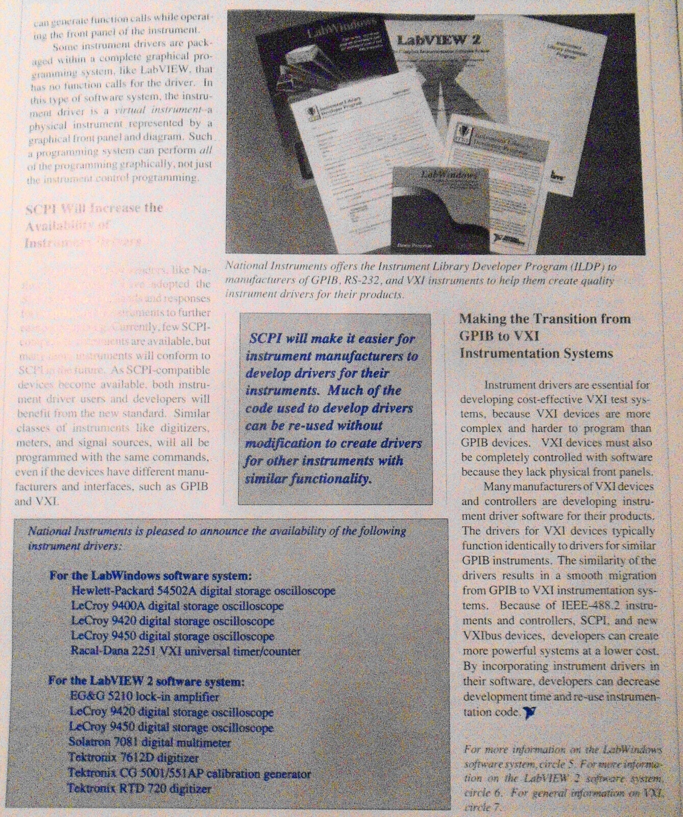 Instrumentation Newsletter, by National Instruments - August 1990, Vol. 2, N. 3