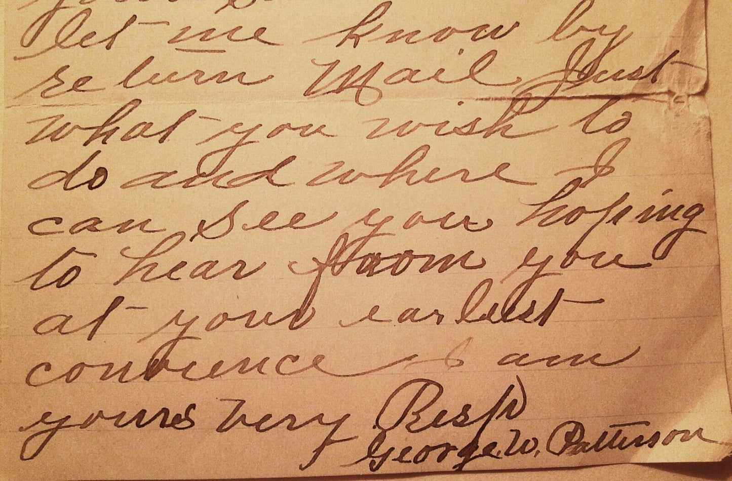 1891 Butte, Montana - Handwritten letter re. proposed sale or rental of a saloon