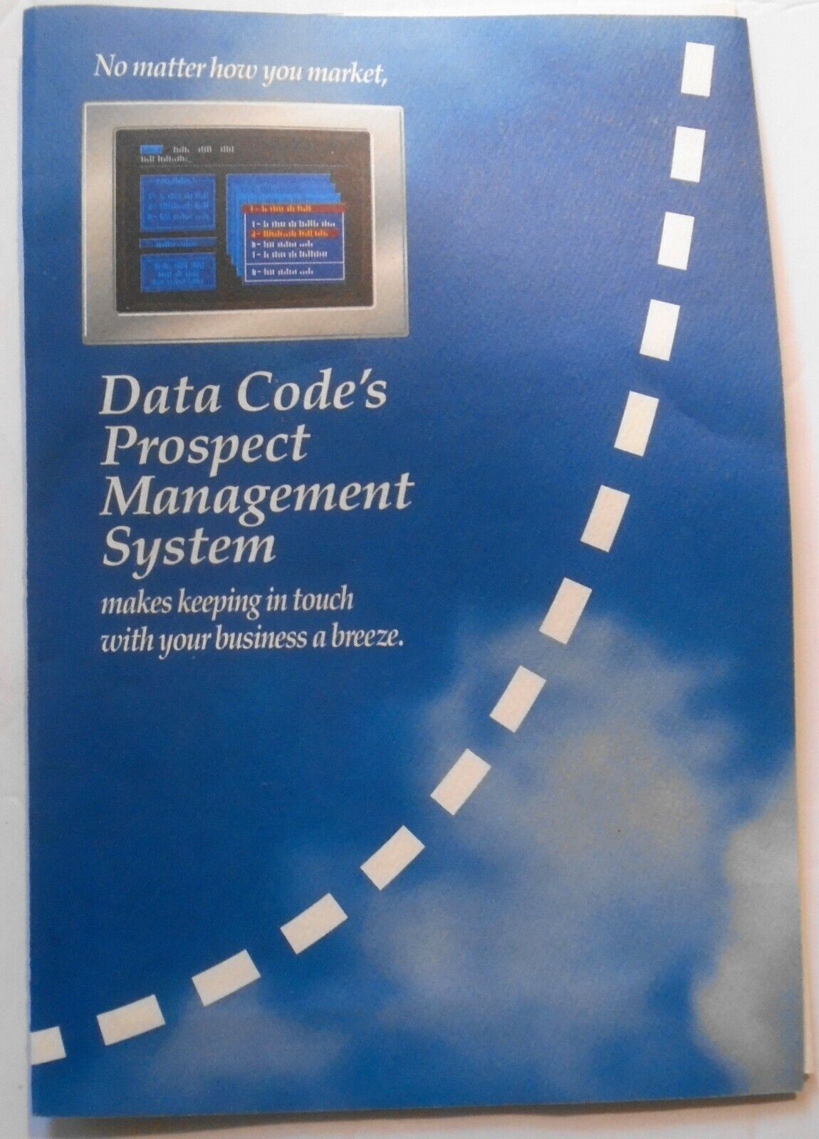 Data Code Prospect Management system. 1990 Demo Program for IBM PCs, 5 1/4".