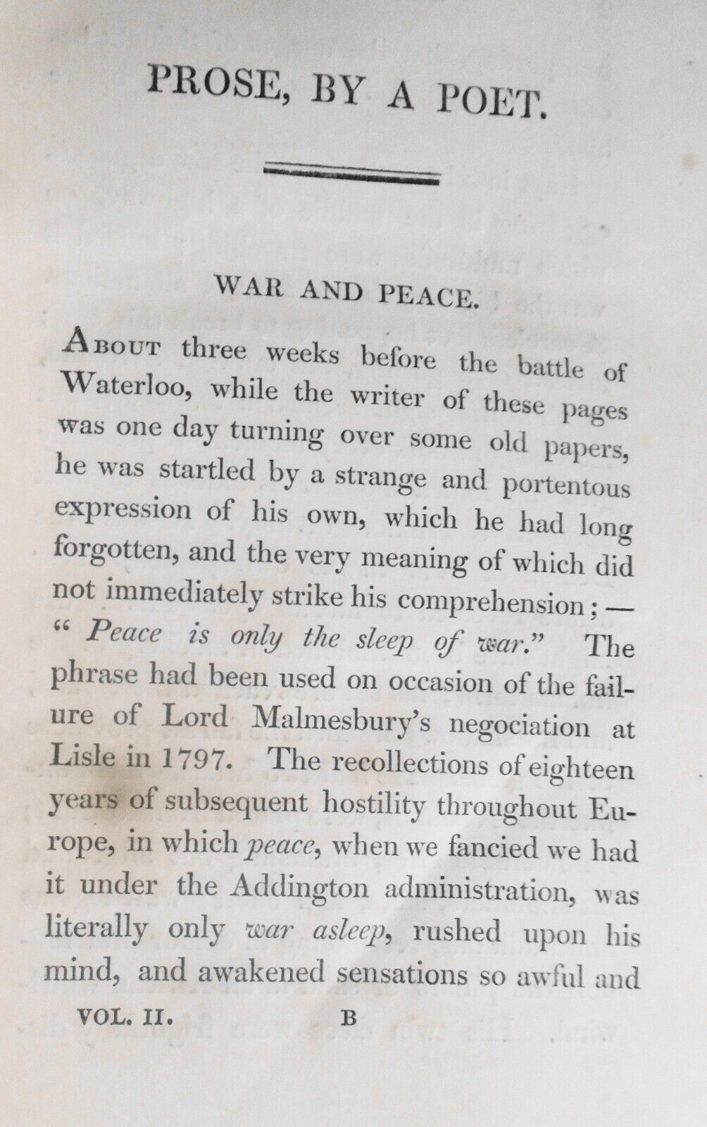 1824 Prose, by a poet - by James Montgomery. 2 Volumes set. 1st & only edition.