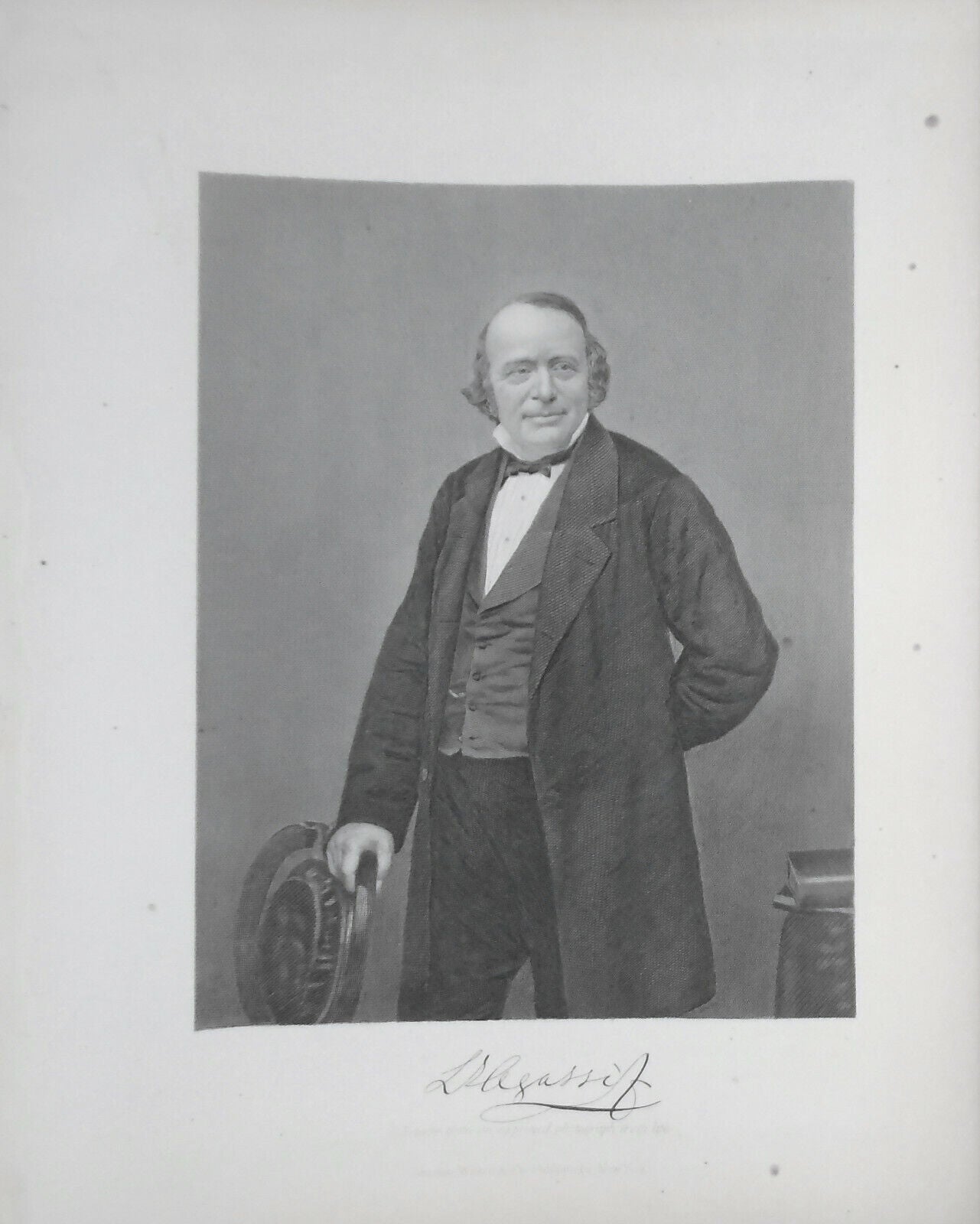 Louis Agassiz -- 1873 engraving - Duyckinck Portrait Gallery
