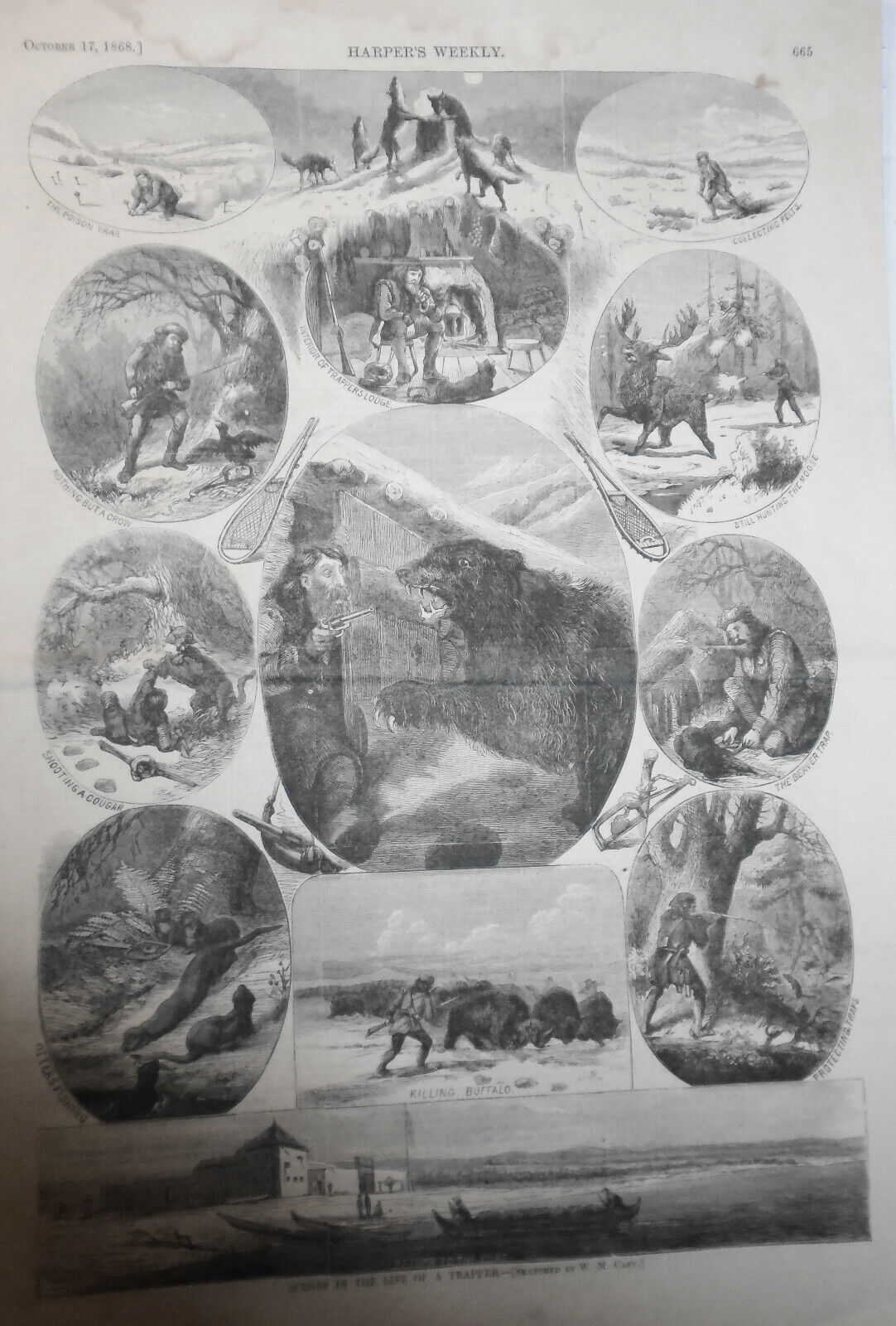Harper's Weekly - Complete Original Oct 17, 1868 Boys In Blue, Country Church...