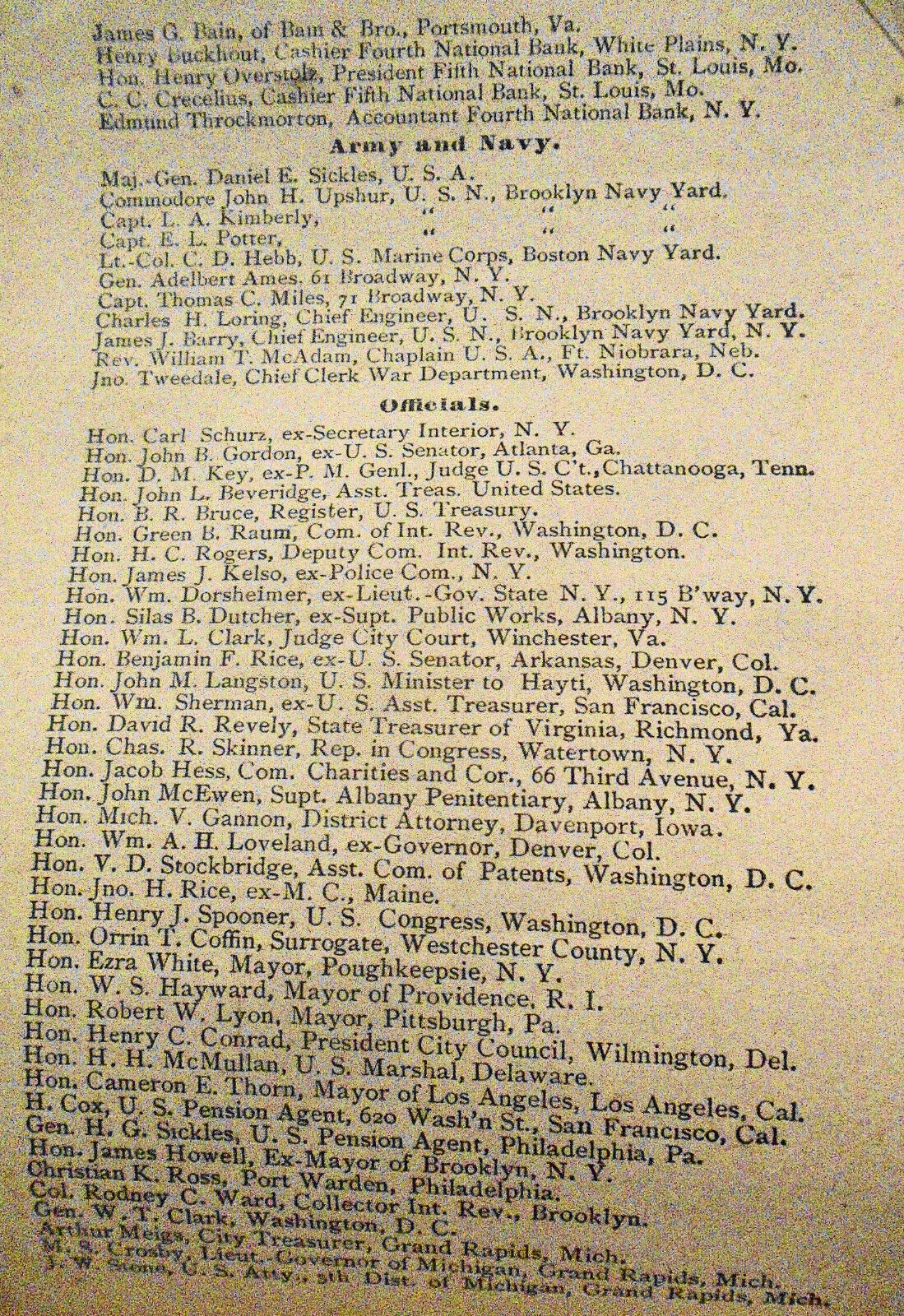 FACTS - Mutual Reserve Fund Life Association New York, 1884 Advertising circular