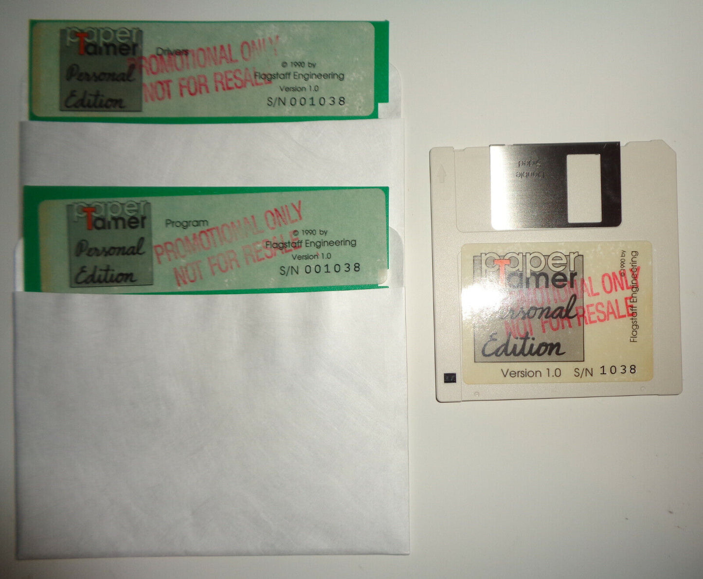 PaperTamer by Flagstaff Engineering. 1990 Version 1.0. For IBM PCs