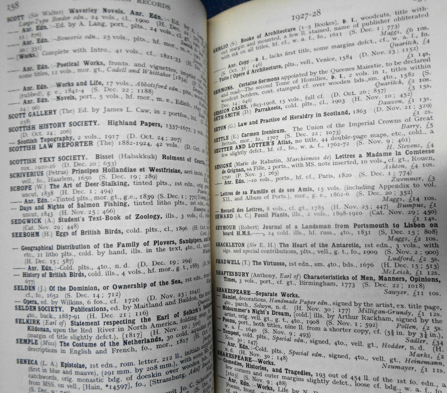 Book auction records, vol. 25, 1927-28. By Henry Stevens, Son & Stiles