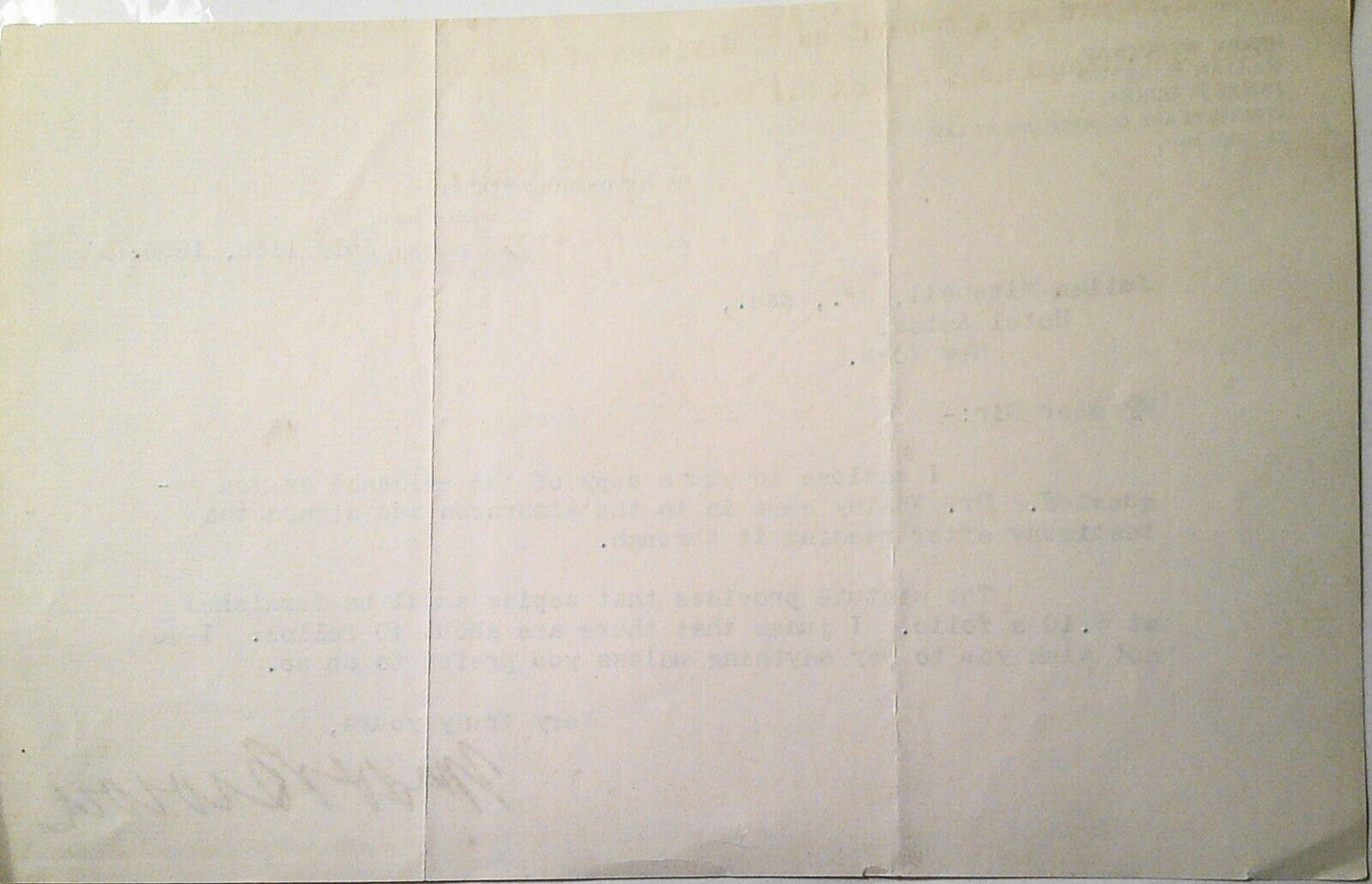 1906 Boston legal letter - Signed William H. Brown, to Julian Mitchell, Jr.