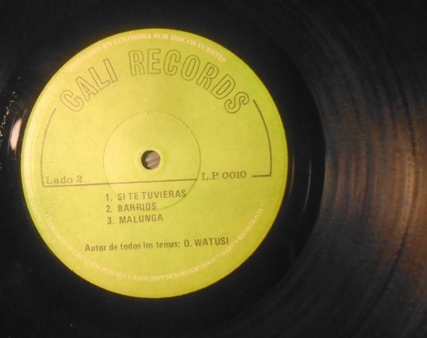 Orlando Watussi - Siempre Pa’ Lante - vinyl LP - Cali Records