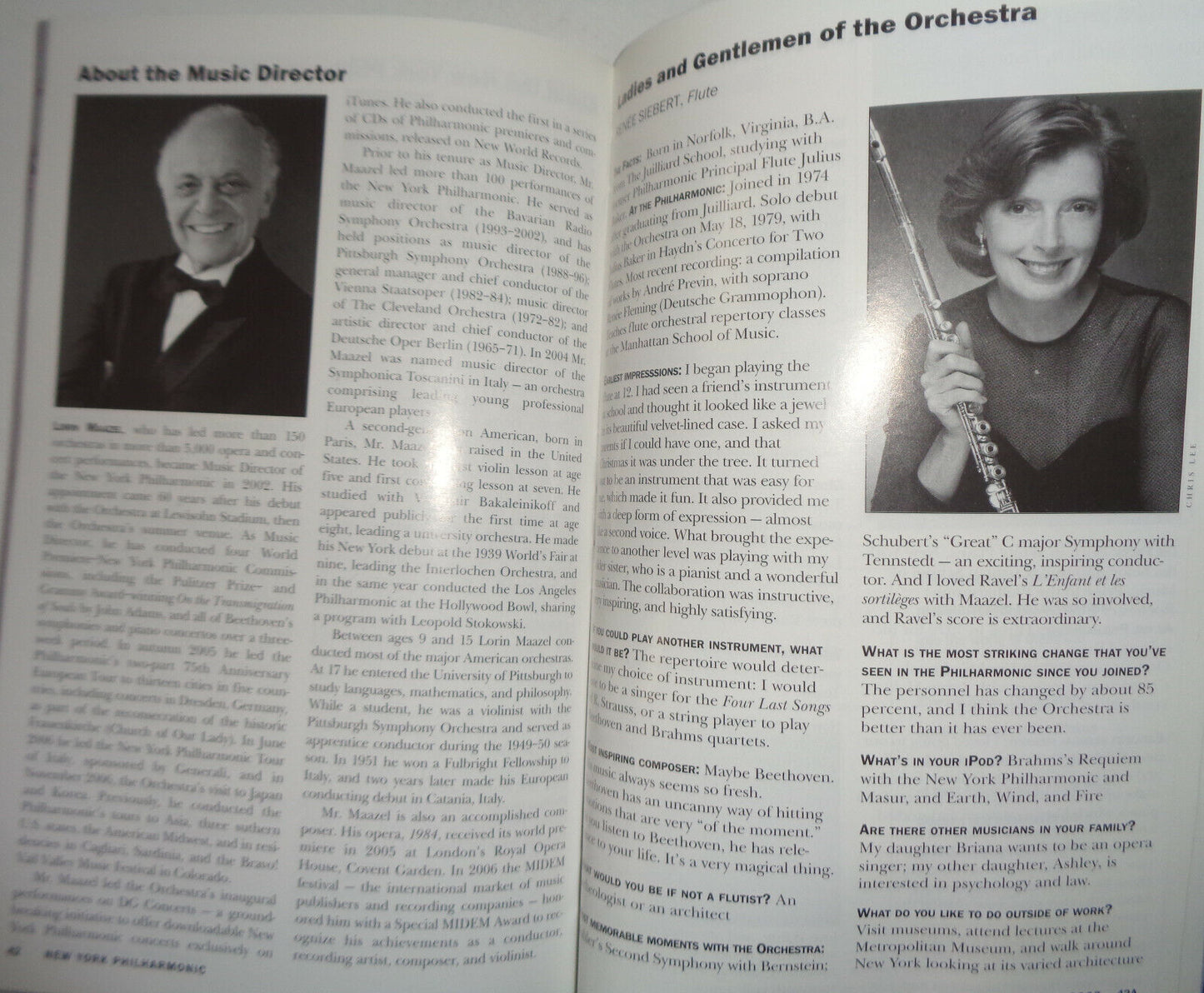 LANG LANG, PIANO / RICCARDO MUTI, CONDUCTOR, PLAYBILL - JUNE 2007 New York Phil
