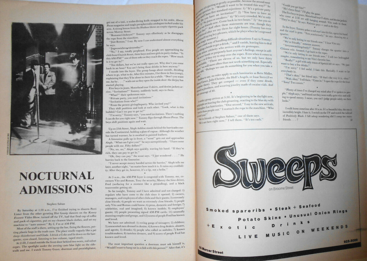 Details Magazine June 1982 - Hip-hop. .. Beating the Rap -- Susanne Bartsch ...