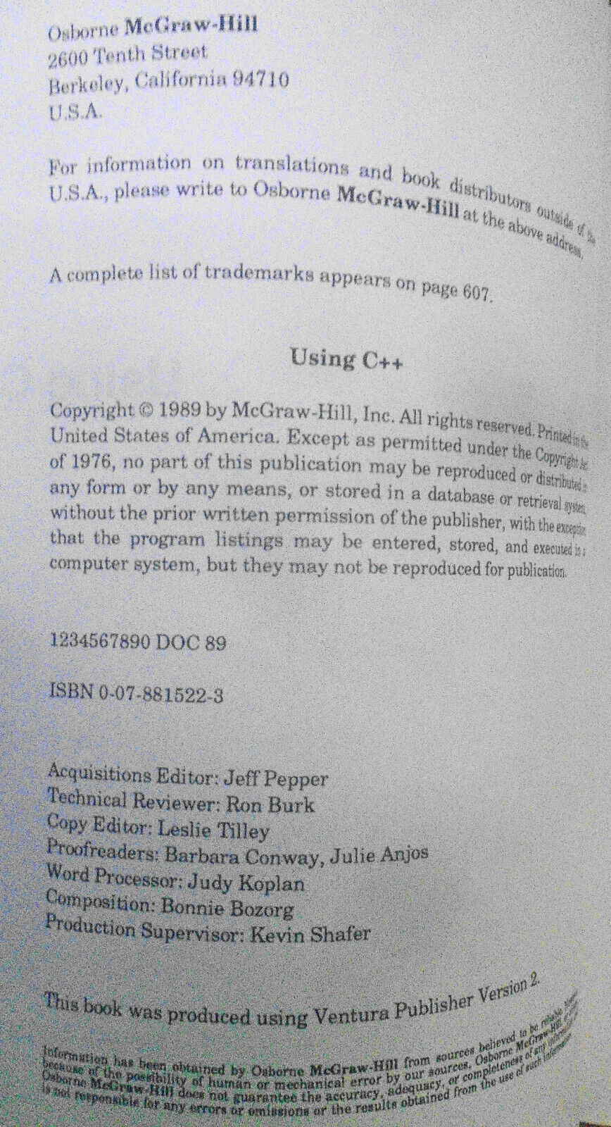 Using C++, by Bruce Eckel & Programming in C++ by Stephen Dewhurst & Kathy Stark