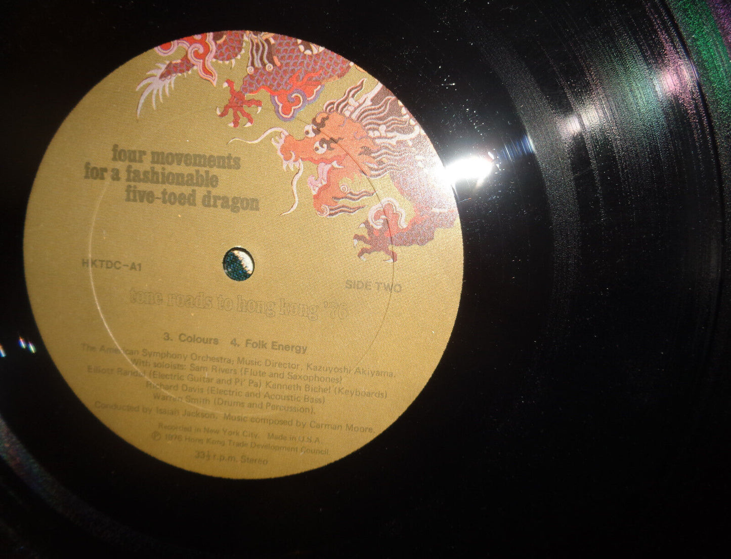 SIGNED Carman Moore – Four Movements For A Fashionable Five-Toed Dragon LP