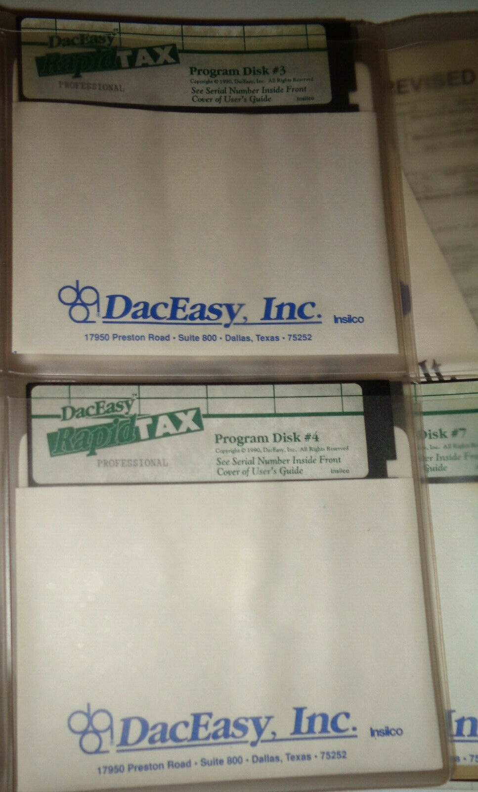 DacEasy Rapid Tax, Professional Version - 1989