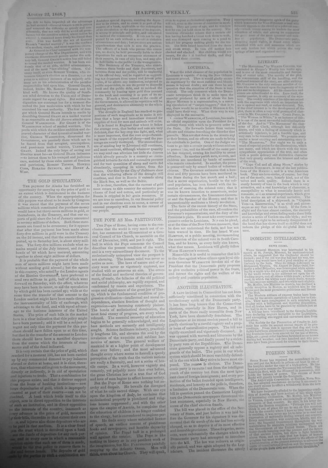 Governor W. F. M. Arny's Indian Expedition - Harper's Weekly, August 22, 1868