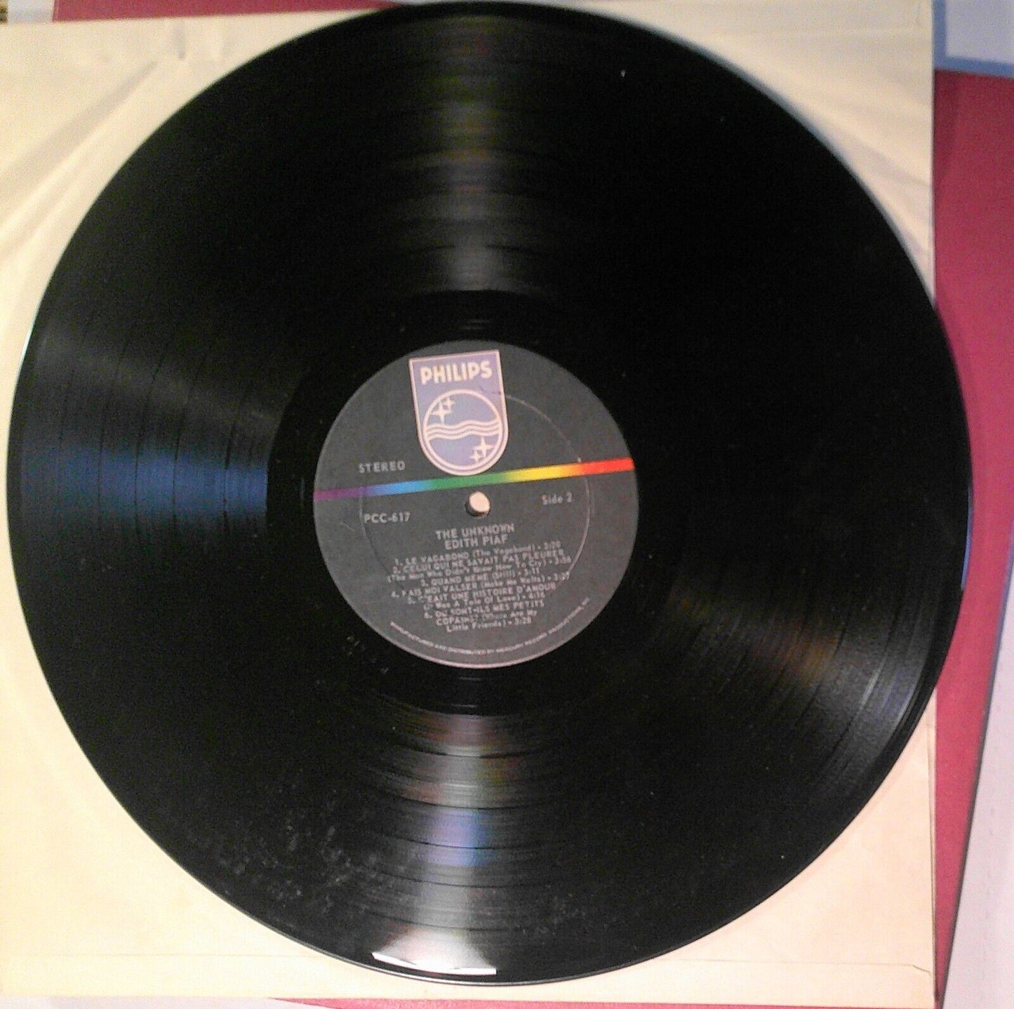 Edith Piaf At Carnegie Hall & The Unknown Edith Piaf - vinyl LP lot.
