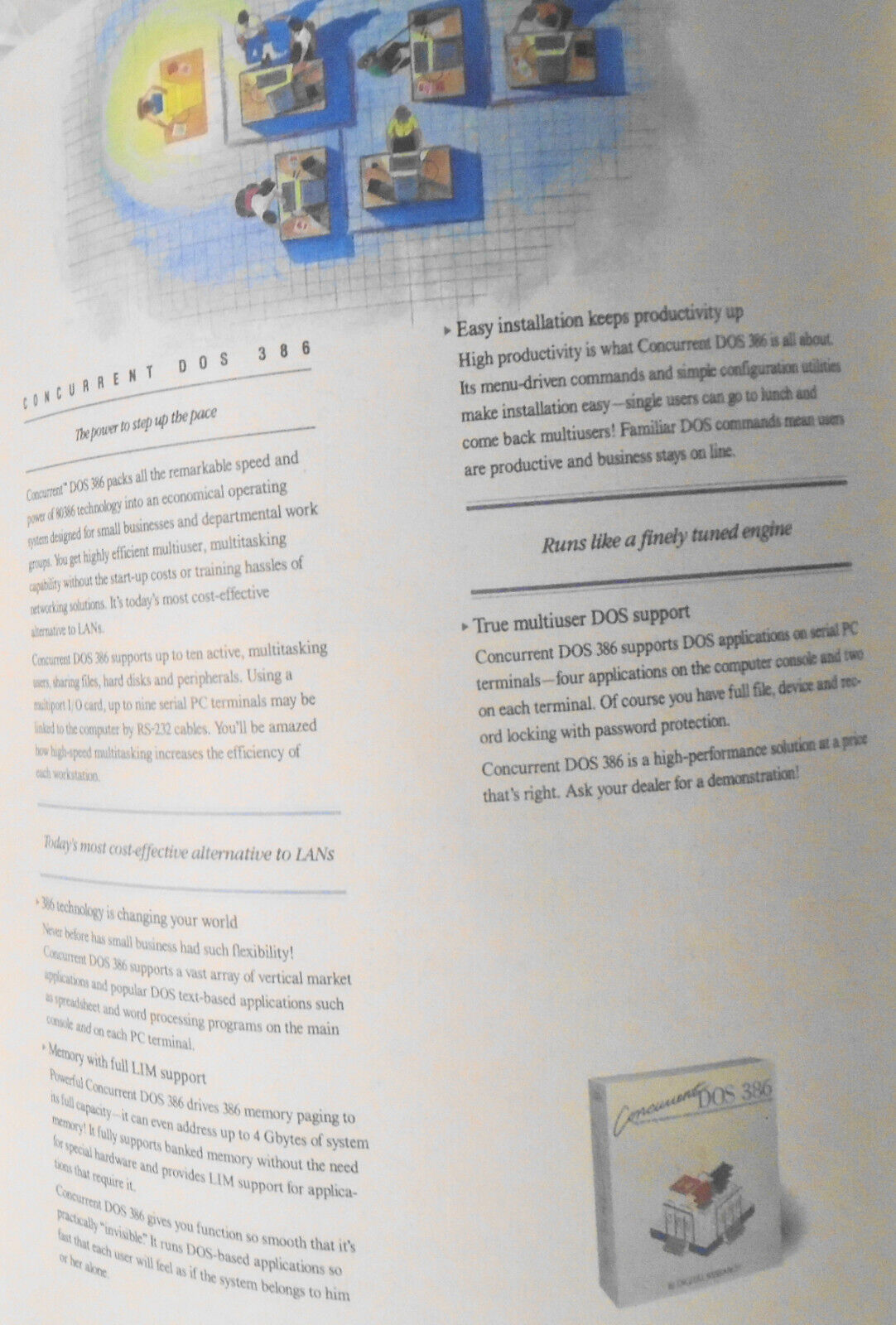 Digital Research Concurrent DOS multiuser operating systems brochure. 1988.