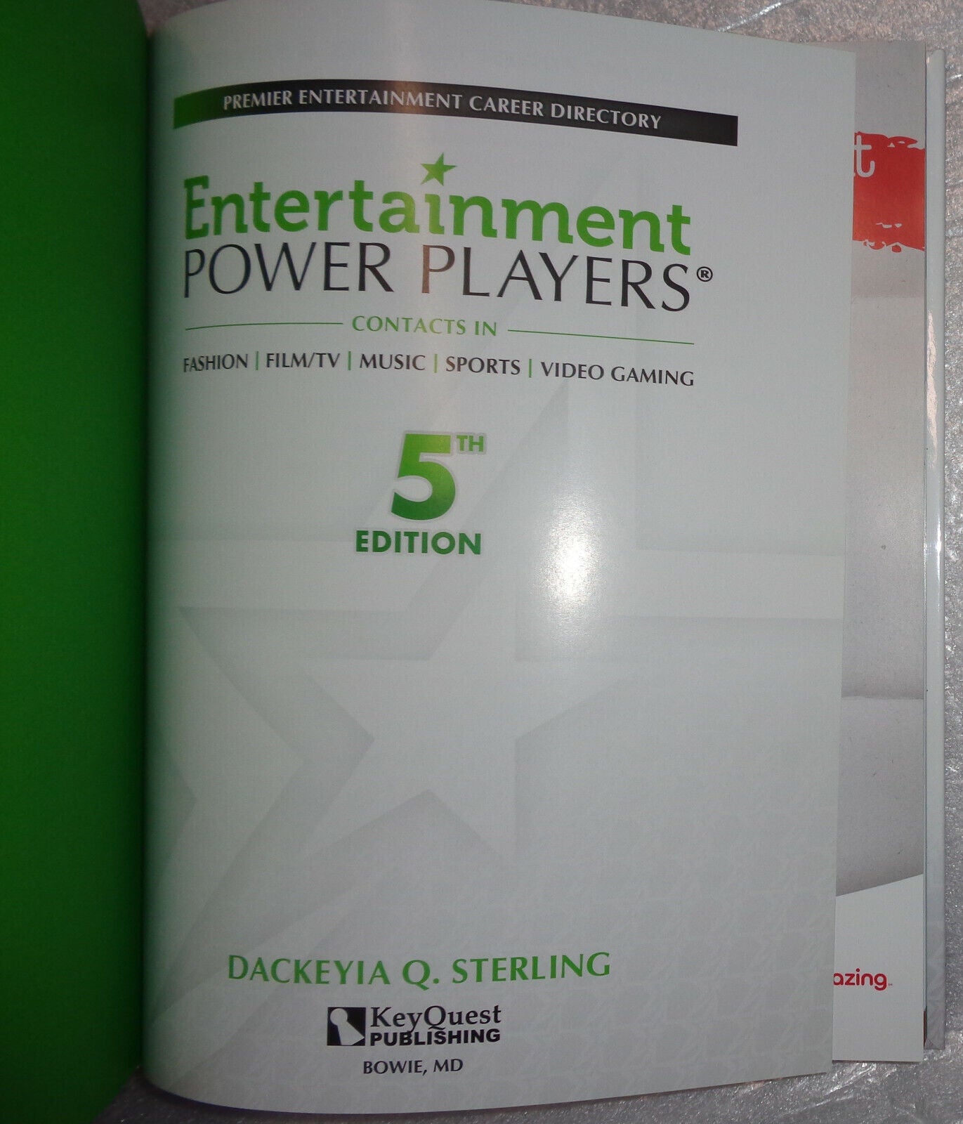 Entertainment Power Players® : The Premier Entertainment Career Directory of...