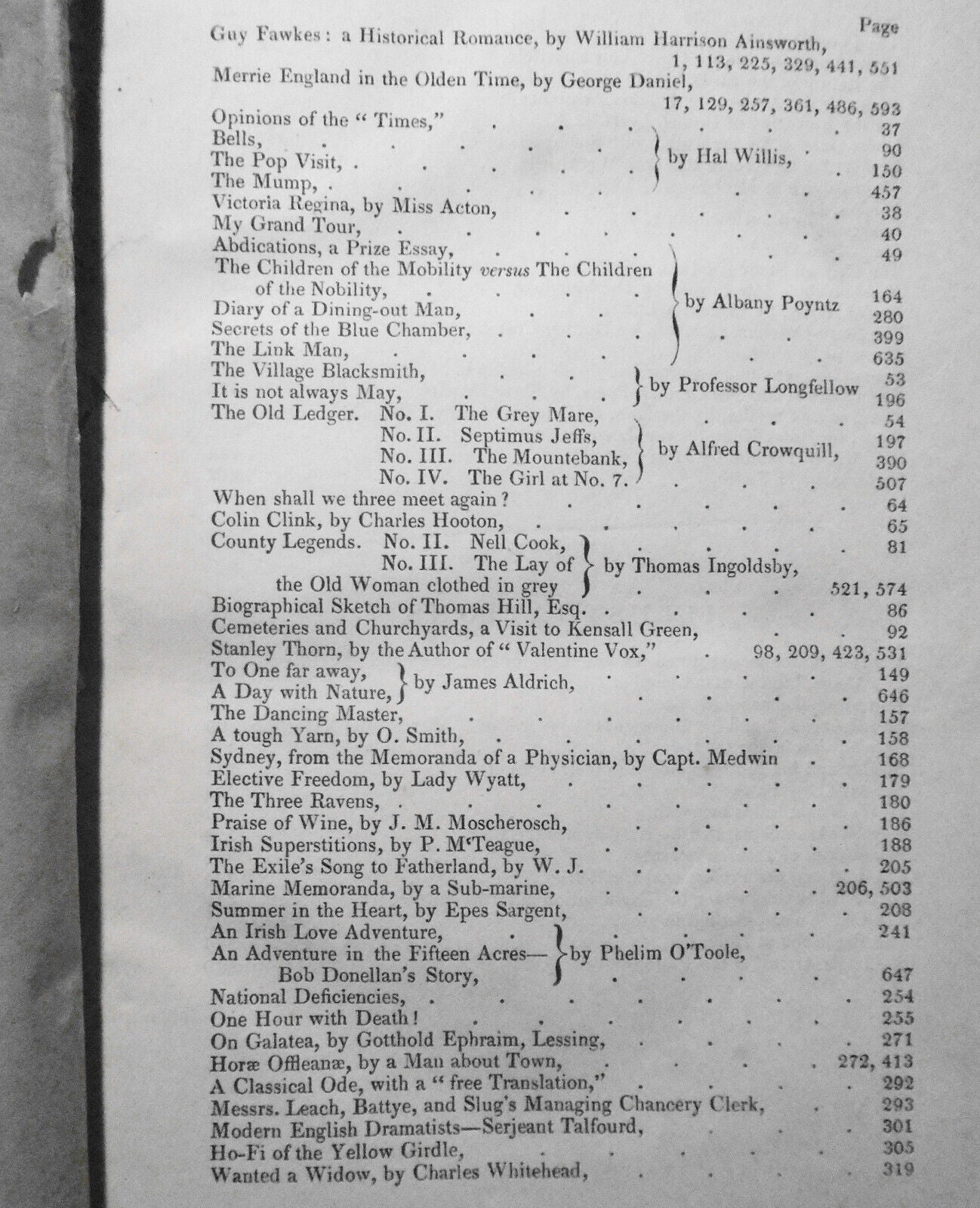 1841 Bentley's Miscellany Vol IX - Guy Fawkes, Longfellow, Ingoldsby, Crowquill