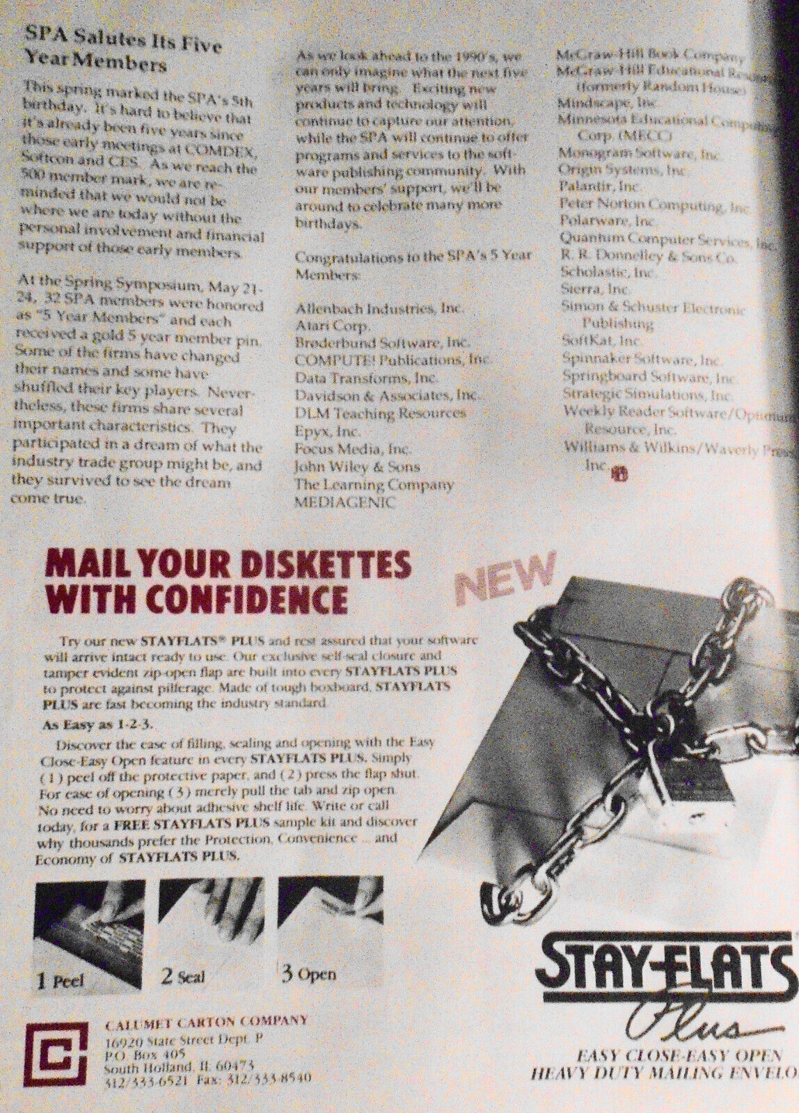 SPA News, June 1989. Newsletter of the Software Publishers Association