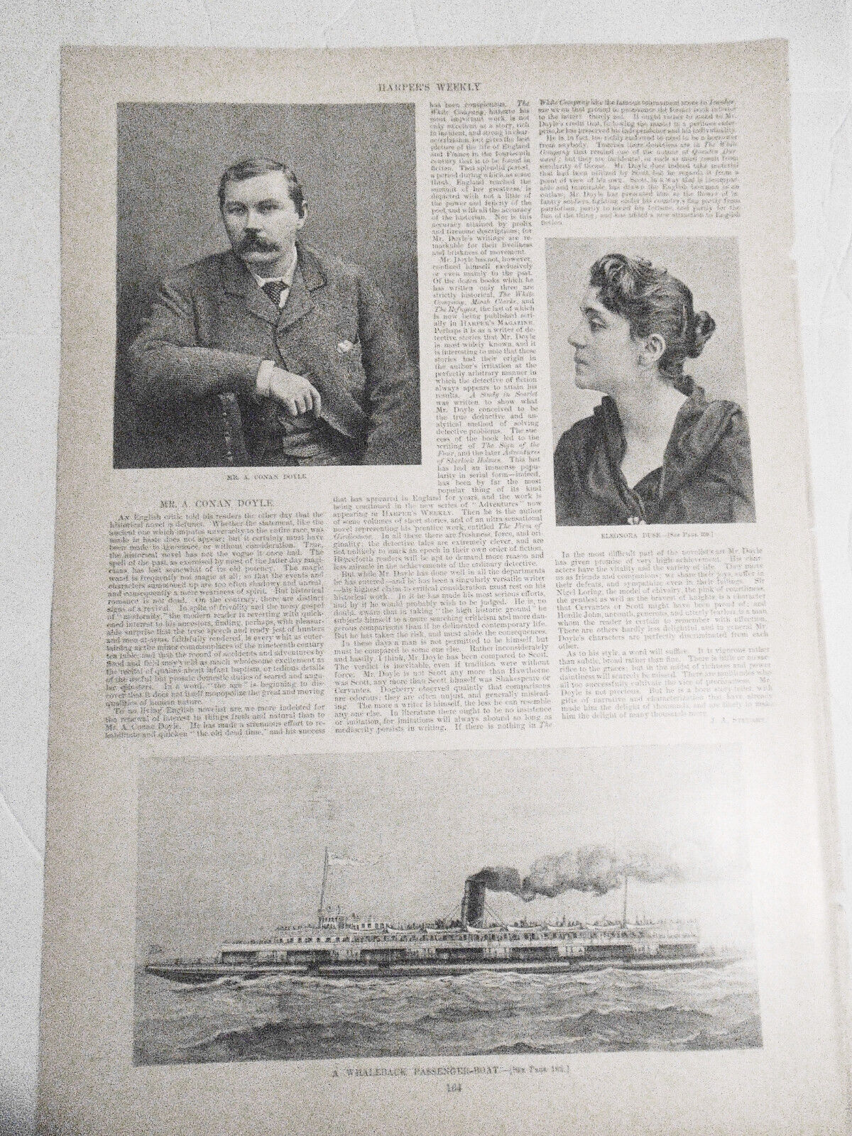 A. Conan Doyle - Story & Print - Harper's Weekly February 18, 1893