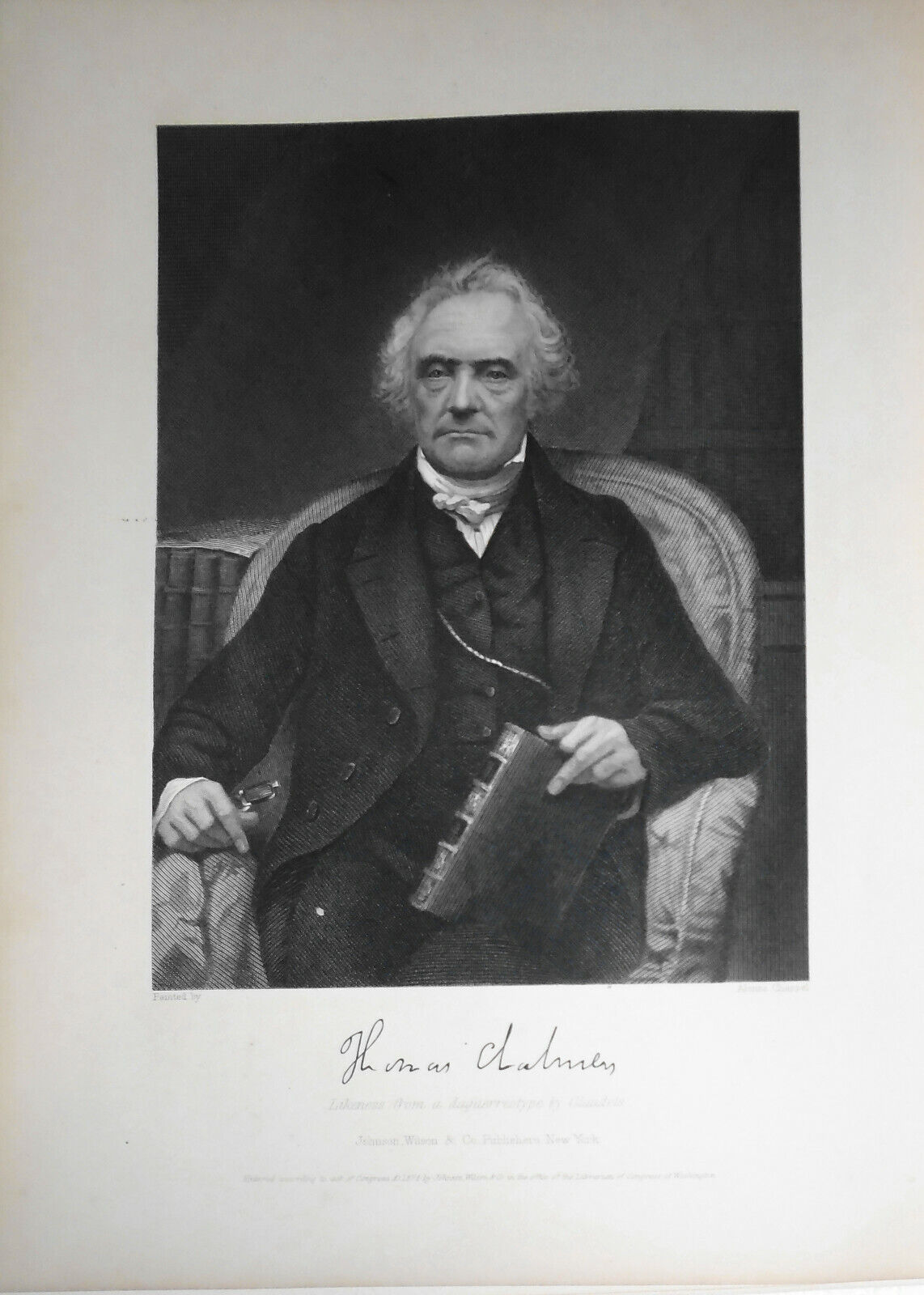 Thomas Chalmers - steel engraving - 1876 - Duyckinck Internationale Gallerie