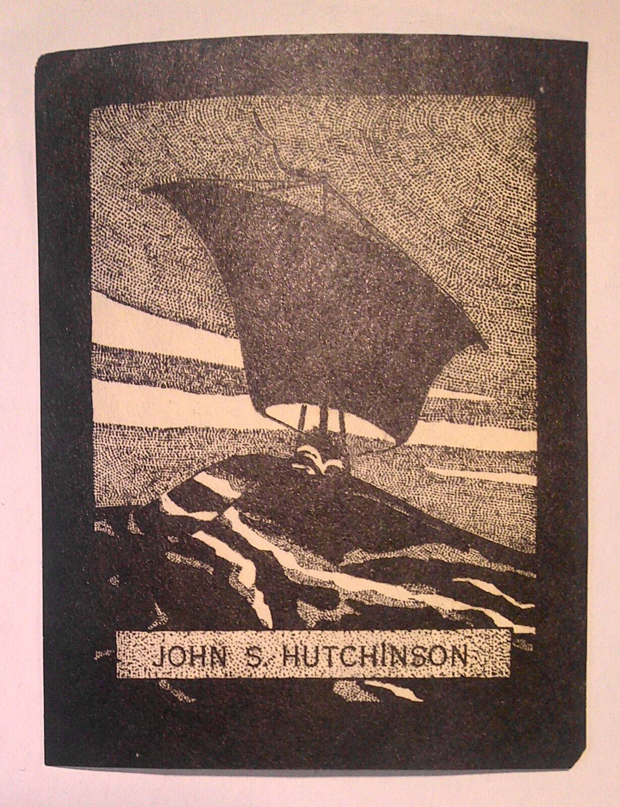 John S. Hutchinson - Ex Libris Bookplate - 1920s