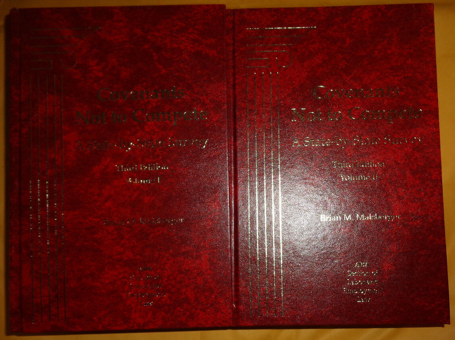 Covenants Not to Compete: A State-by-State Survey by Malsberger 3rd Ed 2002 2Vol