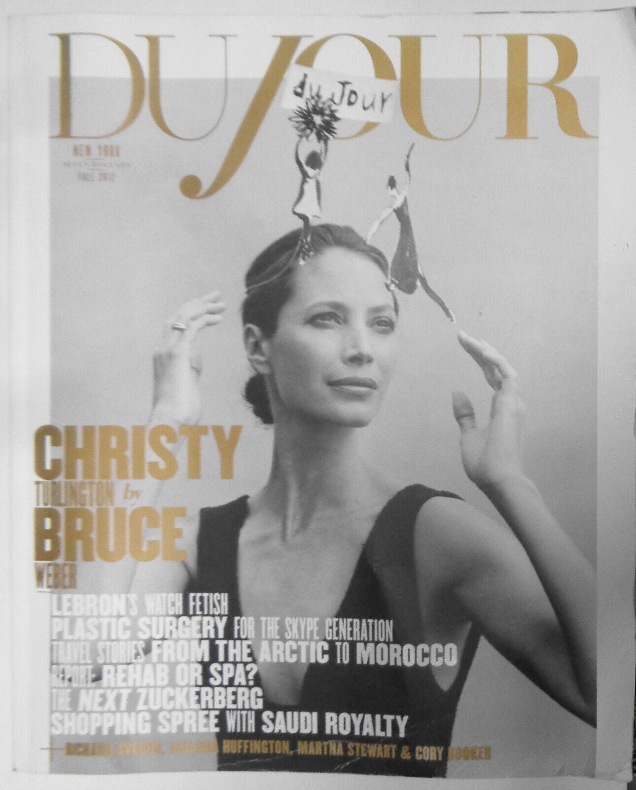 Du Jour Magazine Fall 2012 Christy Turlington by Bruce Weber