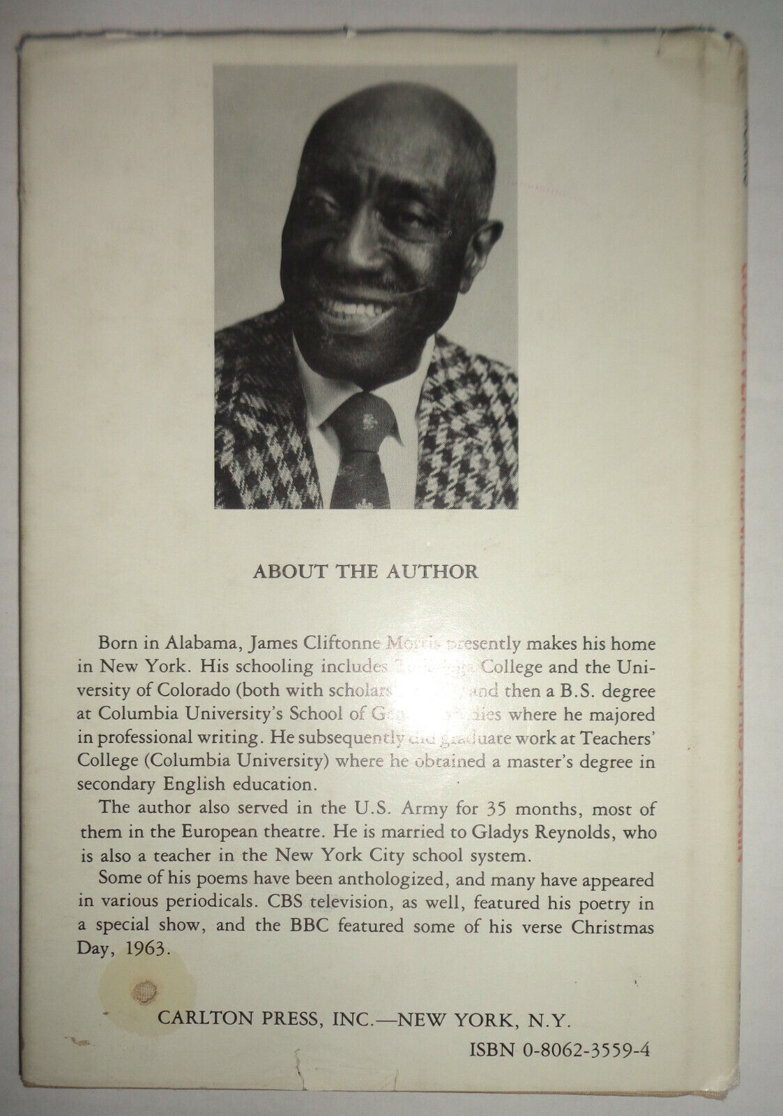 Good evenin', midnight blues, this mornin' - by James Cliftonne Morris 1st HC/DJ