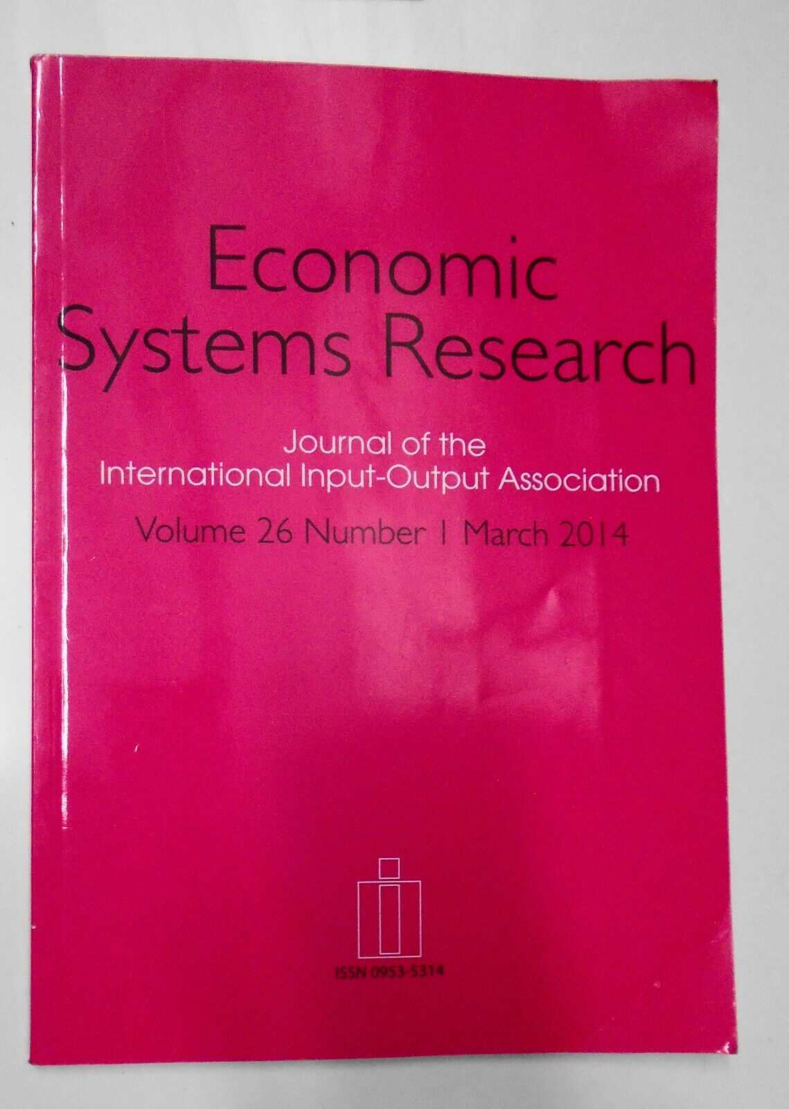 Economic Systems Research, March 2014 - Disaster Impact & Input-Output Analysis