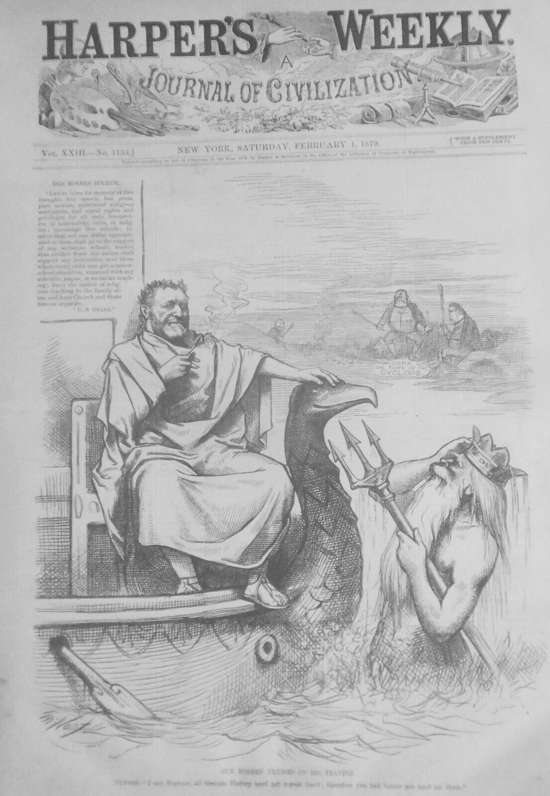 Harper's Weekly, Bound volume January to June, 1879. 1st edition Original issues
